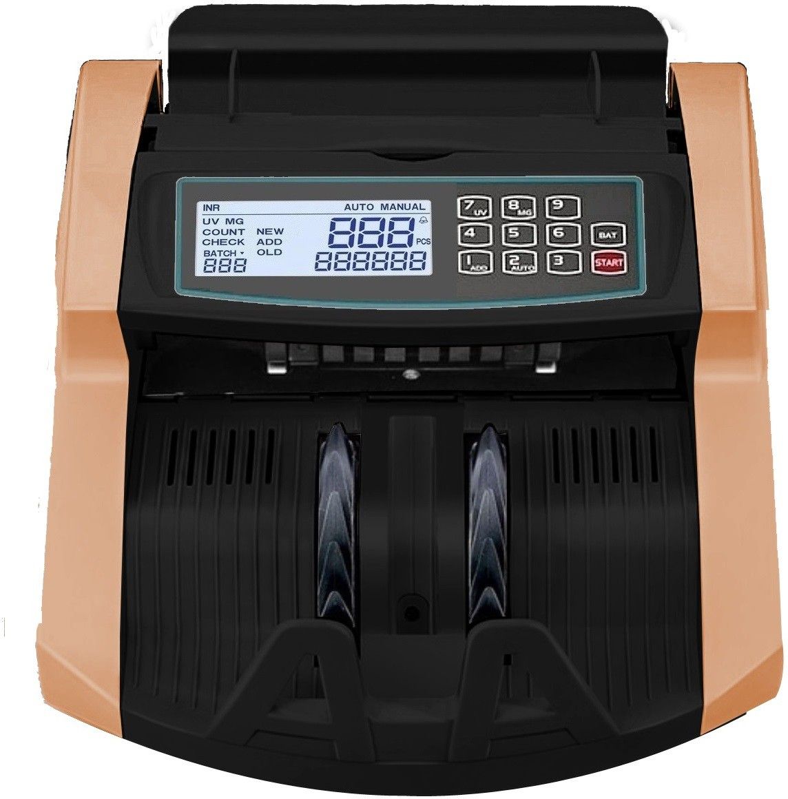 Drop2Kart Automatic Cash Counter with UV/MG Fake-Bill Detection, All INR Currency Support, Big TFT LCD Display with LED External Display Note Counting Machine-picture-25