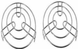 Round Grill Tray Steamer Rack Pizza/Cake Steel Stand Cookware Tool Steel Trivet-image-11