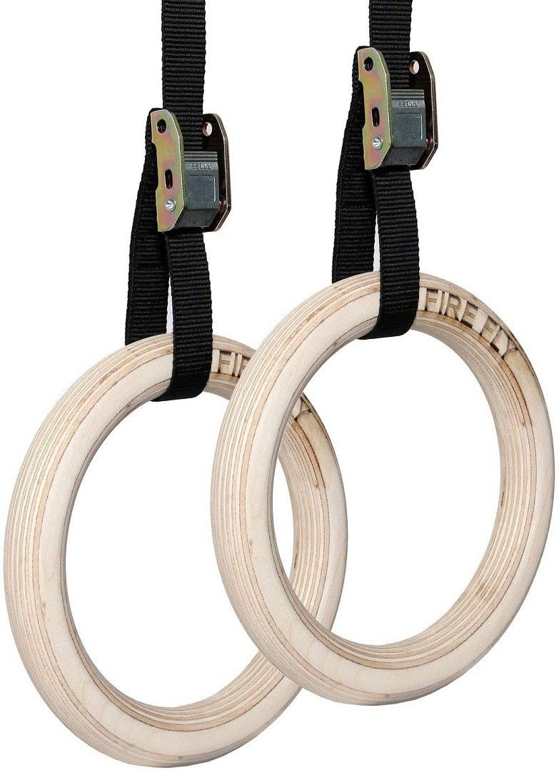 Gymnastic Rings with Adjustable Straps, Metal Buckles-Home Gym Great for Workout Pilates Ring-image-32