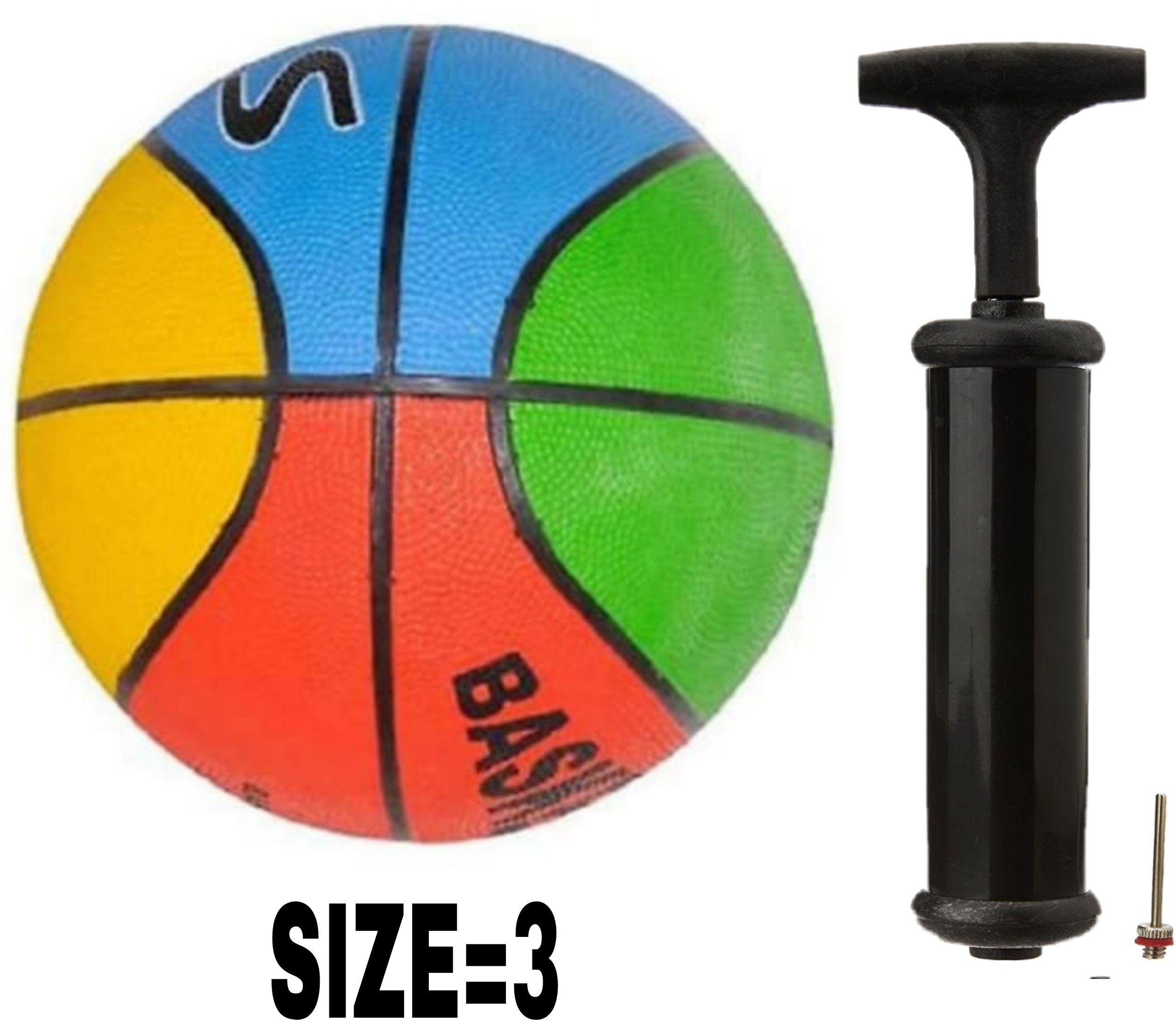 swa mi Junior's Basketball With Pump Basketball - Size: 3-picture-14