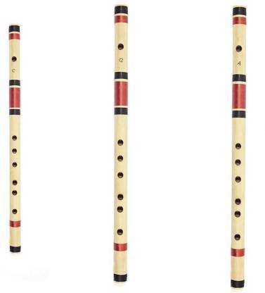 khalsa musical Set of C-Scale, G-Scale & A-Scale Bamboo Flute Bamboo Flute image 1