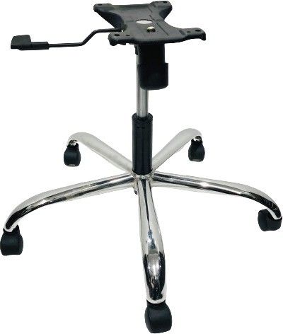 Revolving Office Chair Base 26 inch Steel Compatible for Gaming/Office/Study Chair, Compatible with Universal Size (with Black Wheel & 120 mm Power Hydraulic & Central Tilt Plate) Fixed Furniture Caster-image-47