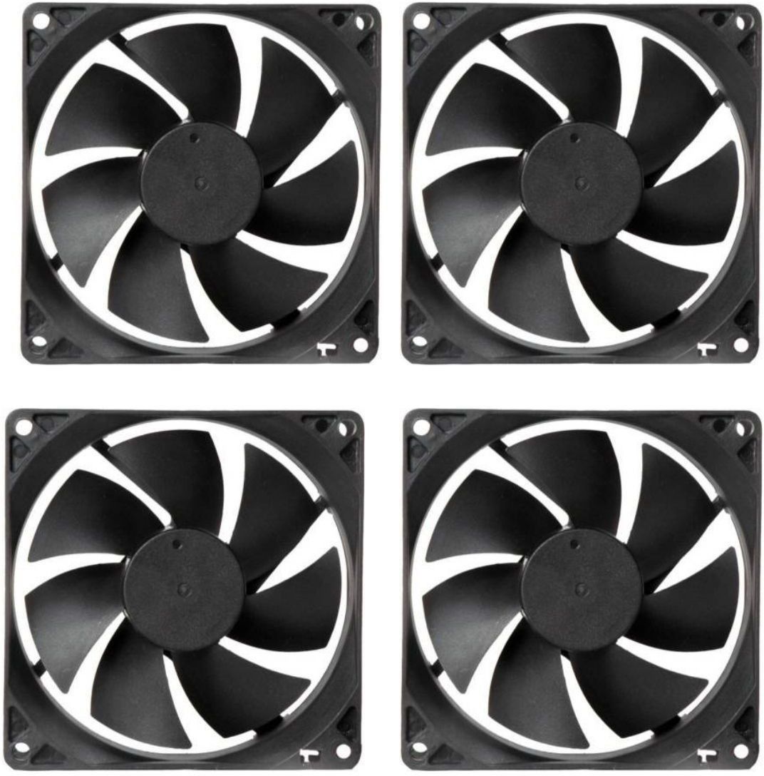 CyberSupreme Pack of 4 DC 12V Cooling Fan for DIY Incubator Cabinet & PC Case 3 inch Cooling Fan for PC Case CPU Cooler-image-33