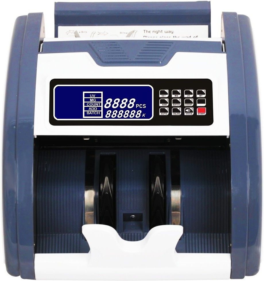Drop2Kart HeavyDuty Cash Counter - UV/MG/MT CMOS Sensors, Dual Display+Dual Motor, Counts All INR with Multiple Operation Modes Note Counting Machine-image-44