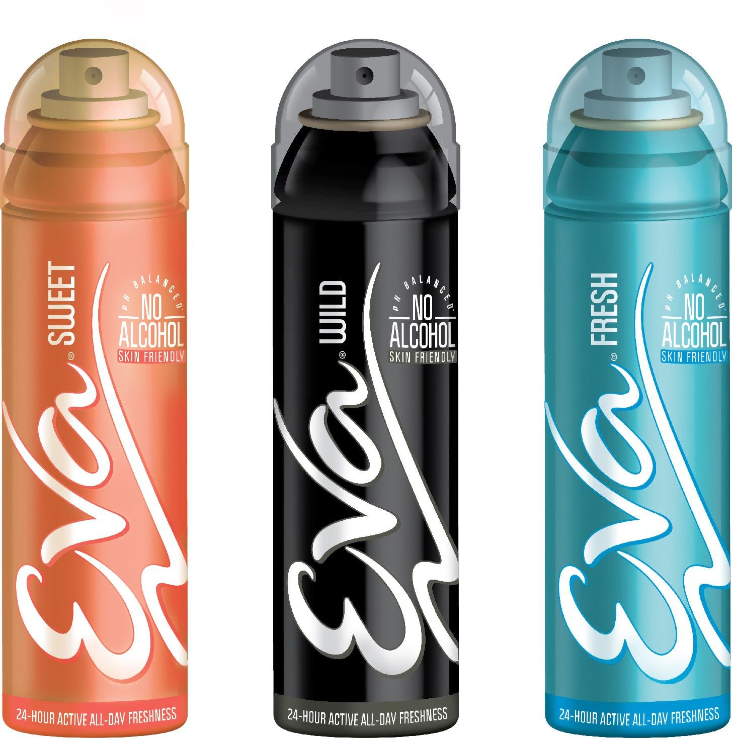 eva Sweet 150 ml + Wild 150 ml + Fresh 150 m(Pack of 3) Deodorant Spray - For Women-picture-20