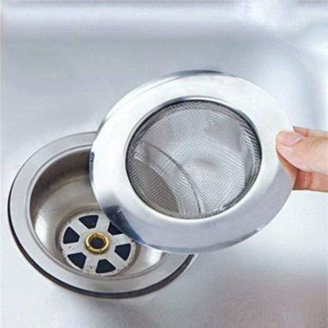 Basin Stainless Steel Push Down Strainer