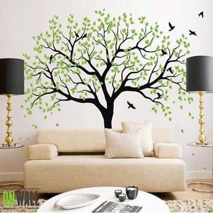 Reusable DIY Designer PVC Wall Stencil Painting for Home Decoration (48 x 72 Inches, Beautiful Tree Design) BS2 Wall Stencil Stencil-image-45