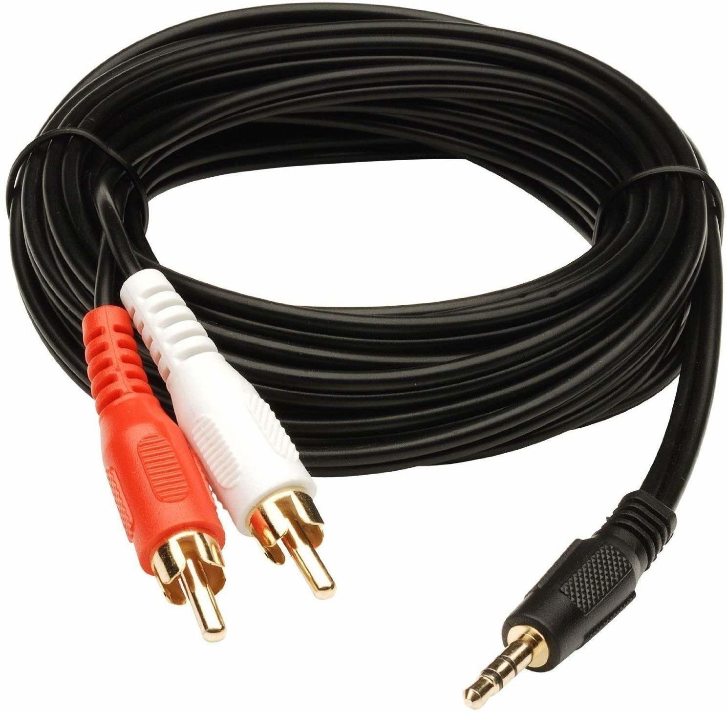 PAC TV-out Cable Stereo Audio Male to 2 RCA Male Cable - 1.5 Meter (Black)-picture-21