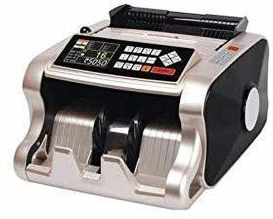 HANUTECH Mix Value Note Counting Machine | Mix Note Counting Machine LED Talking Colored Display Mix Cash Counting Machine With Color Changing Fake Note Detection Feature IR/Watermark/MG/UV Sensors Compatible With New & Old INR Denominations Note Counting Machine image 1