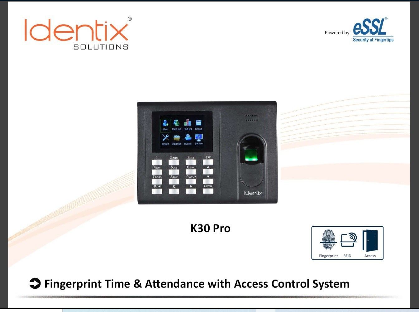 essl identix K30 Pro Time & Attendance, Access Control-picture-32