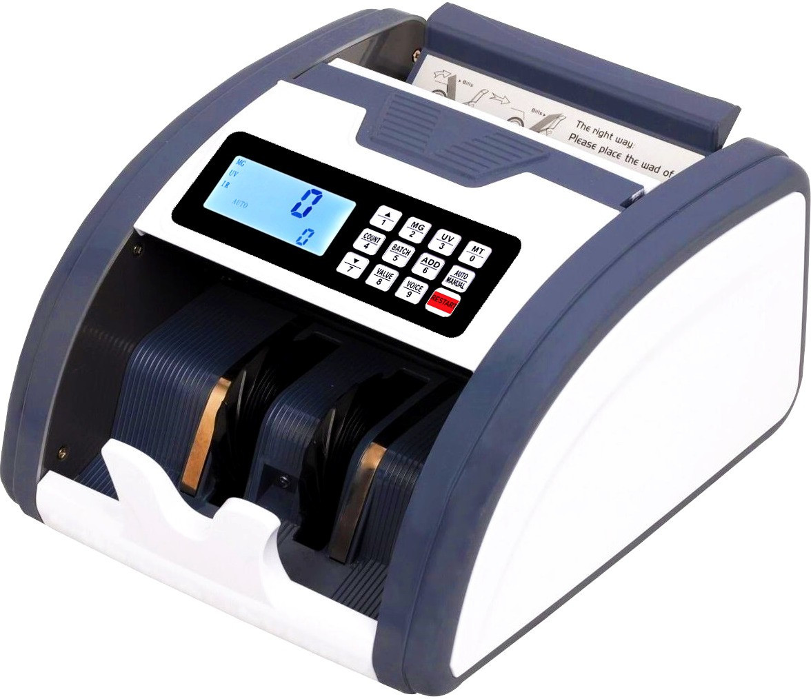 Drop2Kart Cash Counter - Updated for All INR Currency, UV/MG/MT CMOS Sensors, FakeNote Alarm, Bright LCD Display, Multiple Operation Modes Note Counting Machine image 1