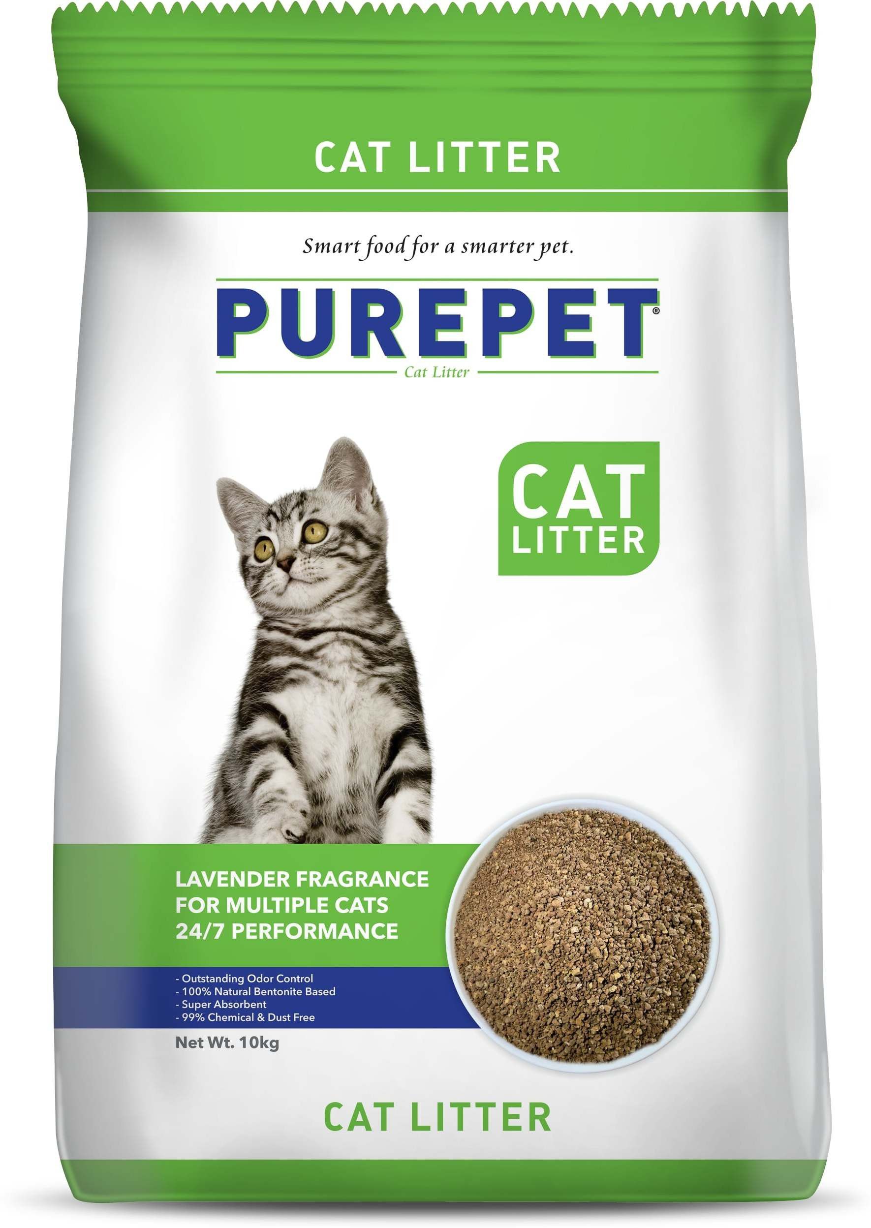Lavender Fragrance Cat Litter(For Multiple Cat) - 10kg Pet Litter Tray Refill