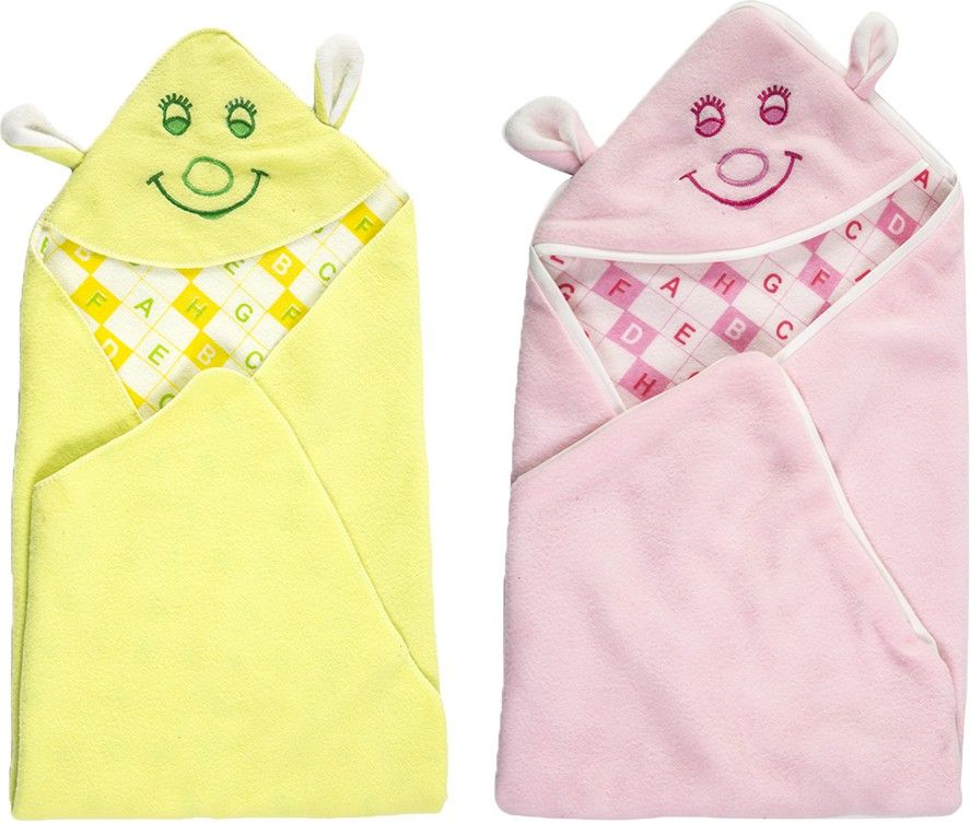 Text Print Single Hooded Baby Blanket for Mild Winter-image-11
