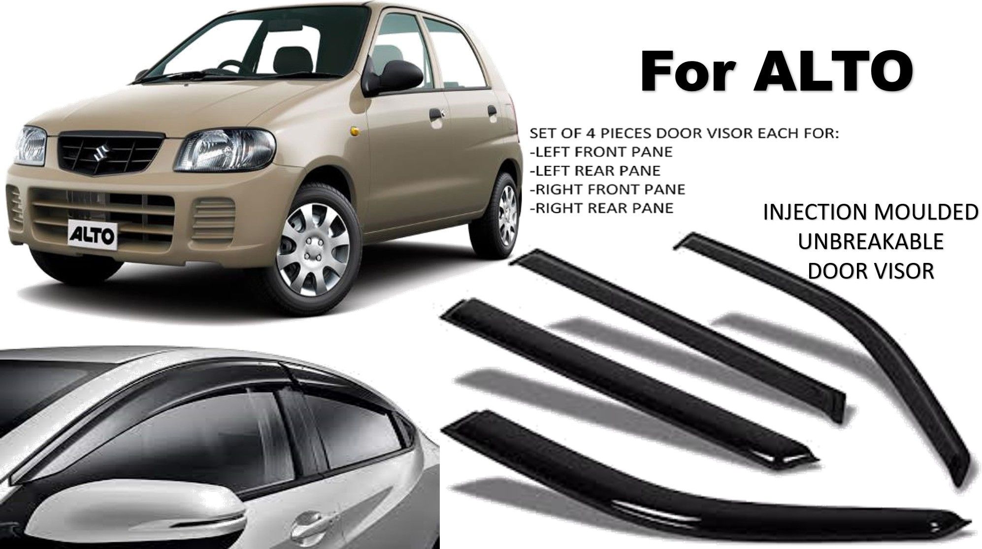 Non-convertibles Front, Rear Wind Deflector-image-20