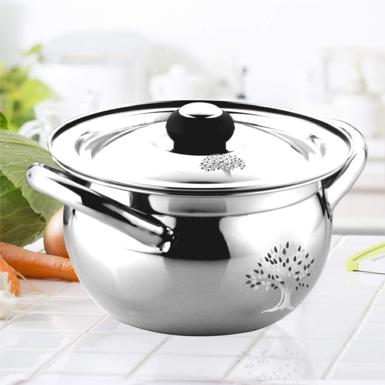 rbgiit Steel Mixing Bowl Food Cooking Serving Decorative Storage Ramkin Pasta Sabzi Rice Dall-picture-22