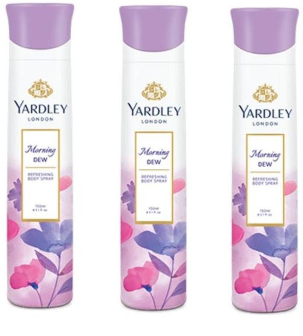 yardley Morning Dew Pack of 3 Deodorant Spray-For Women-picture-23