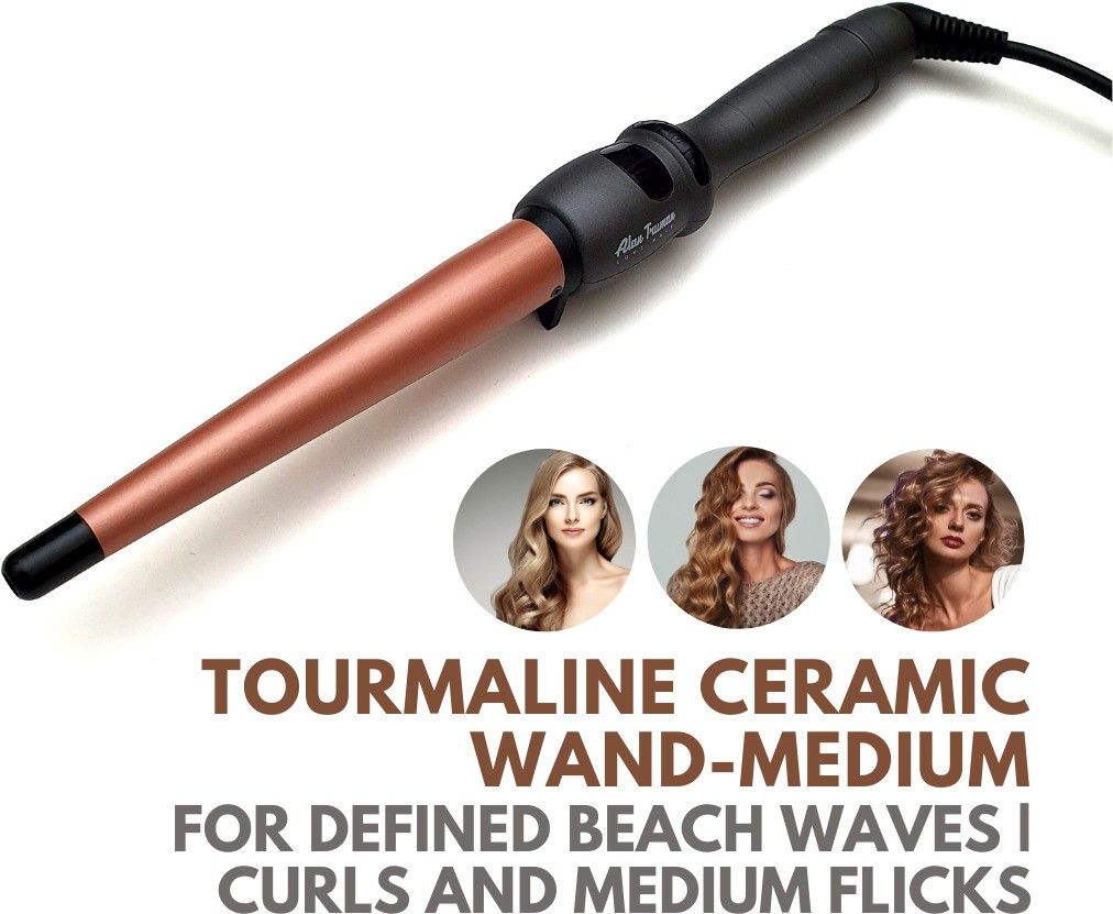 Alan Truman Tourmaline Ceramic Wand - Medium Electric Hair Curler-image-31