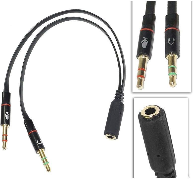 Finate Black Flat Cable with Gold Plated 2 Male to 1 Female 3.5mm warp Dash Earphone Mic Audio Y Splitter Cable Cord Charging & sync Phone Converter-picture-16