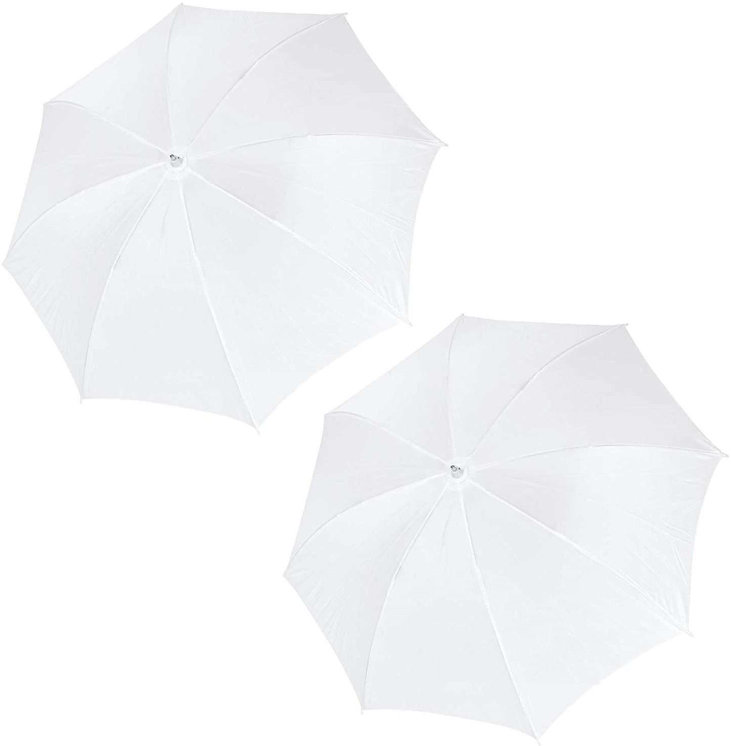 WON Umbrella Diffuser (Approx 30-inch) for Photography Speedlite Flash, Continuous Light (Sungun, Porta) Videography (Pack of 2) White Reflector Umbrella