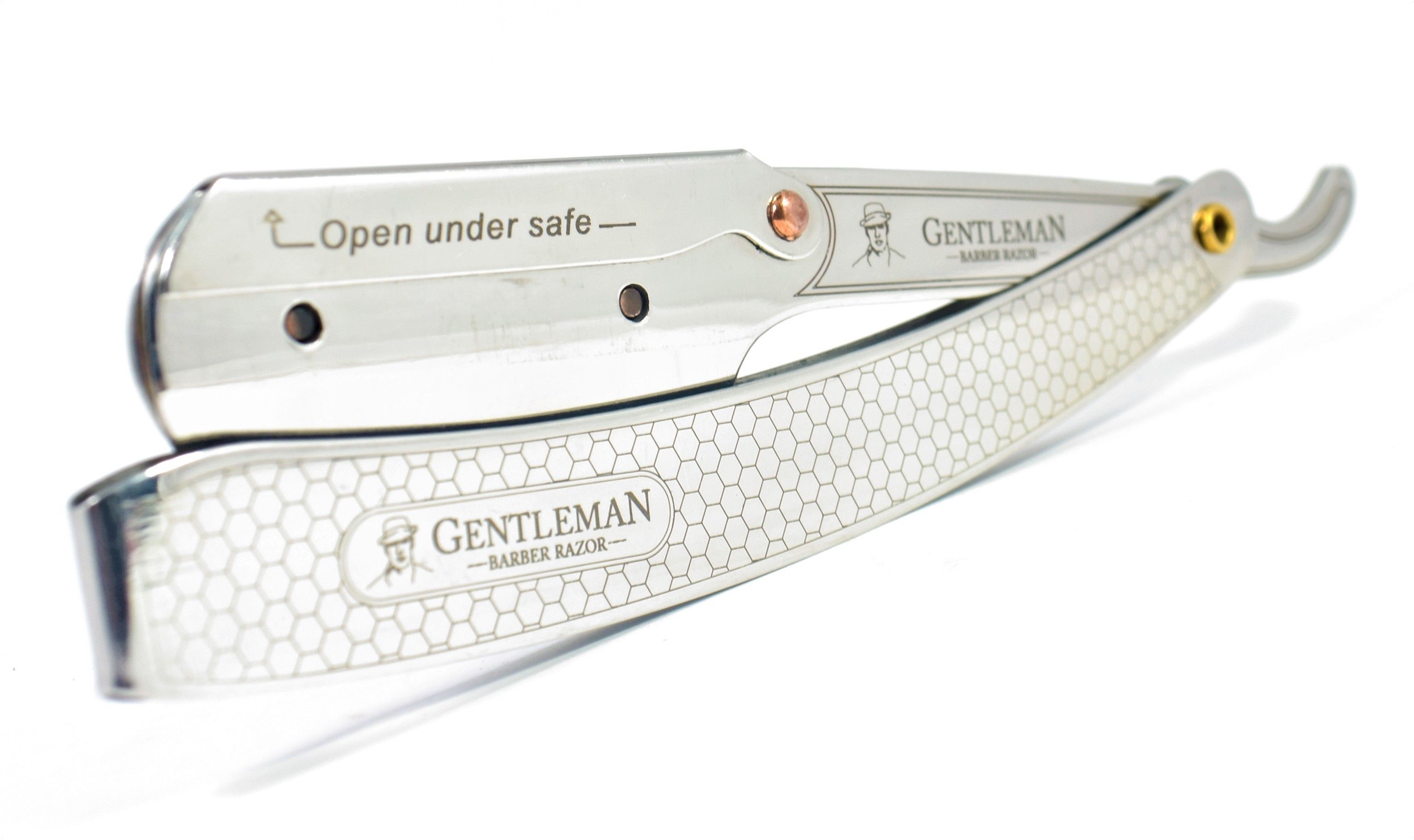 gentleman Stainless Steel Straight Edge Barber Razor For Men, Men & Women-picture-18