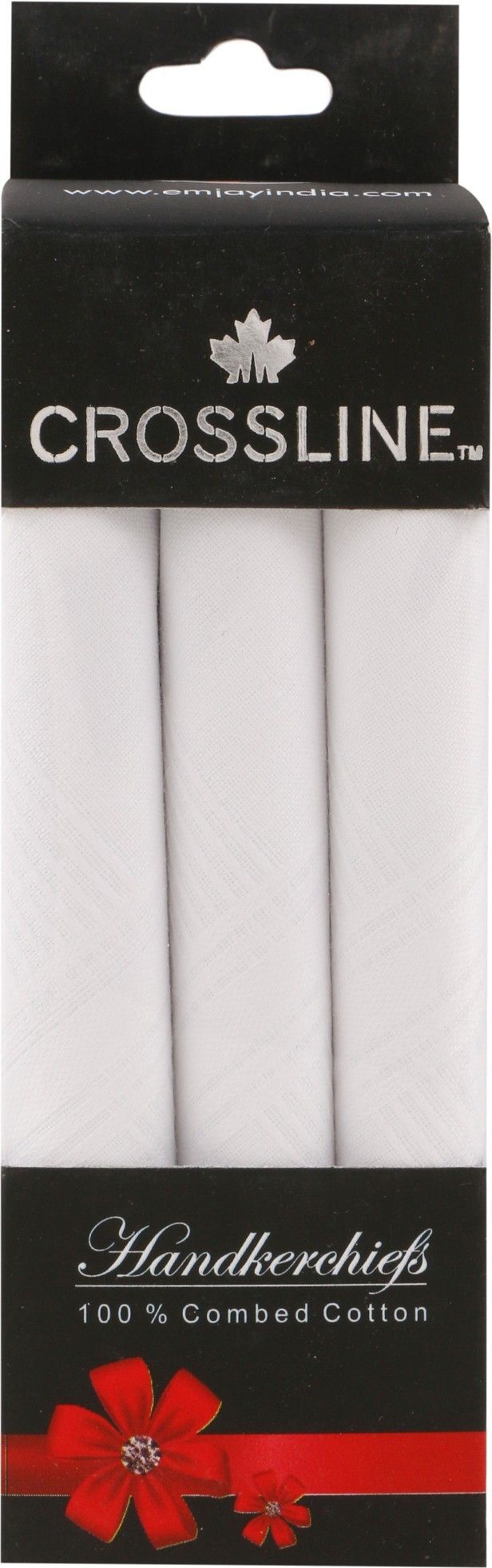 CROSSLINE WHITE TO WHITE MENS COTTON ["White"] Handkerchief-picture-11