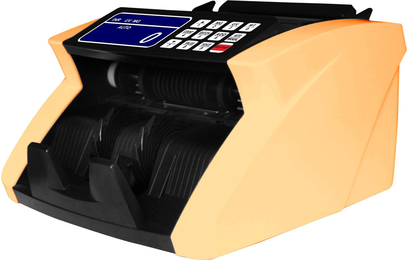Drop2Kart Bill Counter - UV/MG CMOS Sensors, Counts All INR Currency, RGB LCD Display with ADD/BATCH Modes, After Sales Service Support Note Counting Machine image 1
