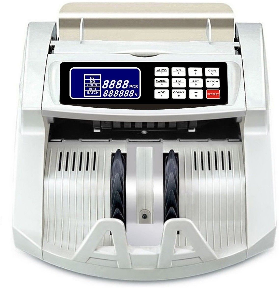 Drop2Kart Bill Counter with LCD Display - UV/MG Japanese Sensors, ADD/BATCH Modes, Counts All INR Currency with LED External Display Note Counting Machine-picture-38