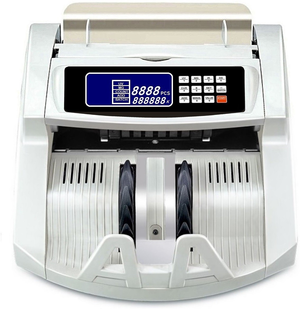 Drop2Kart Bill Counter - UV/MG CMOS Sensors, Counts All Indian Currency, RGB LCD Display, Multiple Operation Modes with FakeNote Alarm Note Counting Machine image 1