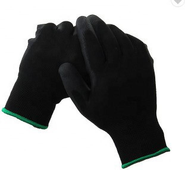 pacificdeals Multi-Purpose Anti Safety Reusable Washable Cotton Polyster Hand Gloves For Virus Protection, Daily Work Home Kitchen industrial Work Sharp Items Gardening Office Protect you hand dirt Soil For Men & Women -Black (Pack of 1) Polyester Safety Gloves-picture-11