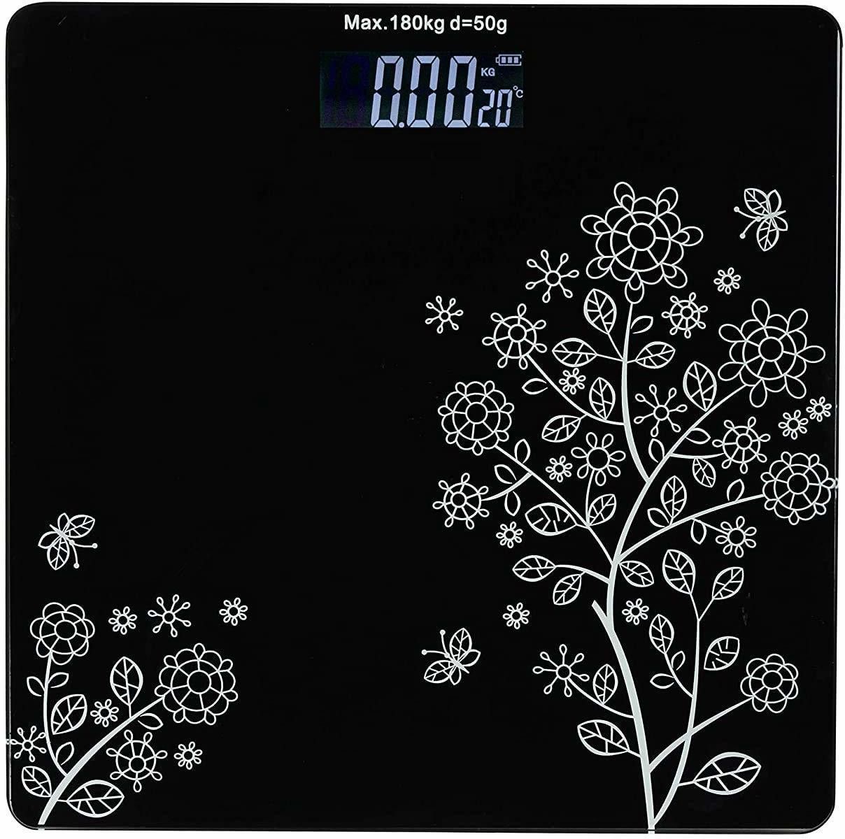 STARKENDY star kendy Electronic Thick Tempered Glass LCD Display Digital Personal Bathroom Health Body Weight Weighing Scales For Body Weight, weight machine for human body (Black) Weighing Scale-image-2
