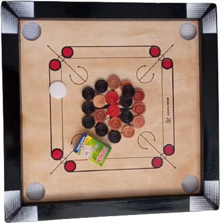 ras sports Carrom Board small size 20X20 with coins, stricker And powder.. Carrom Board Game-picture-20