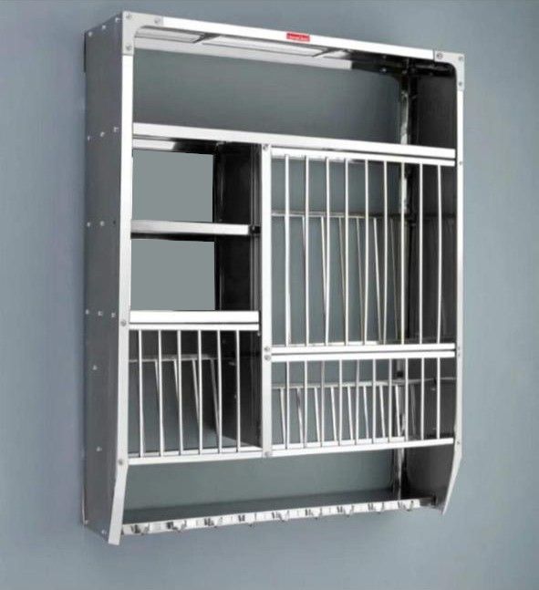 a-one Utensil Kitchen Rack Wall Mounted Dish Rack (39x36) Steel-picture-11