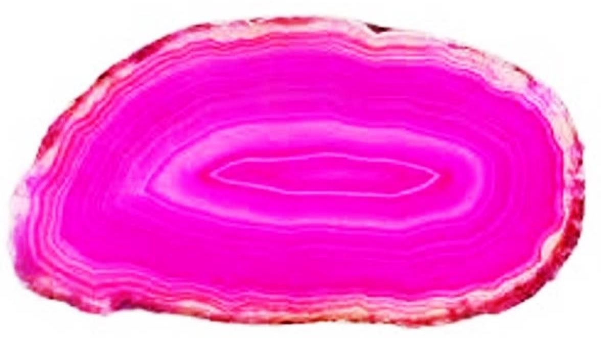 Pink Exclusive Sulemani Agate Slice Stone Regular Asymmetrical Crystal Stone-image-3