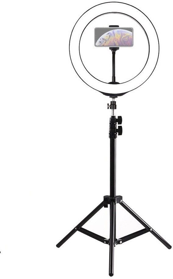 Setster Remote Dimmable 3-Modes LED Ring Light with Tabletop Stand with Ball-Head for Making up YouTube Videos Ring Flash-picture-17
