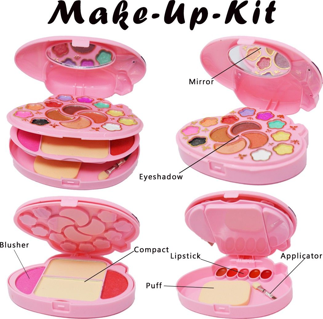 Makeup Palette 14 Color Eyeshadow, 2 Color Compact ,5 color Cream Lipstick,2 Color Blusher, 1 Puff, 1 Applicator and 1 Mirror, Shade- Multi Color, 33.4g (80126)-image-2
