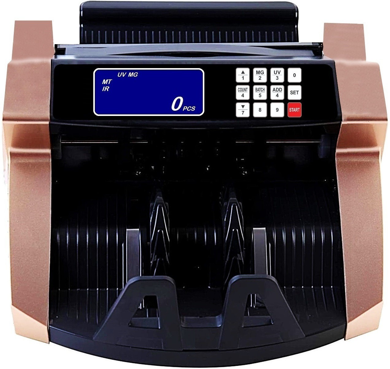 Drop2Kart Bill Counter - Automatic AccuCount, Bright LCD Display, UV/MG Sensors, Counts All Indian Currency with After Sales Service Support Note Counting Machine image 1