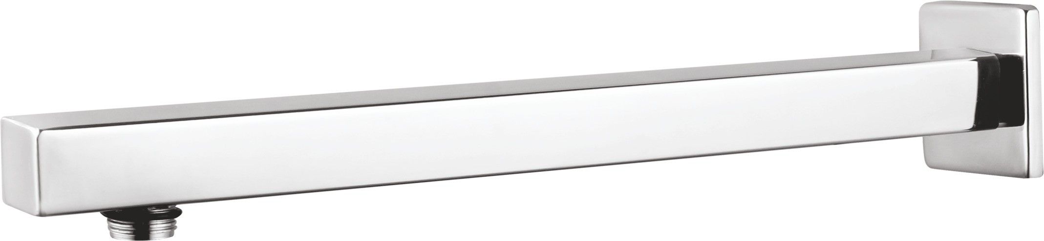 Premium Grade Stainless Steel 12 Inches Square Shower Arm With Wall Flange Fixed Mount-image-36