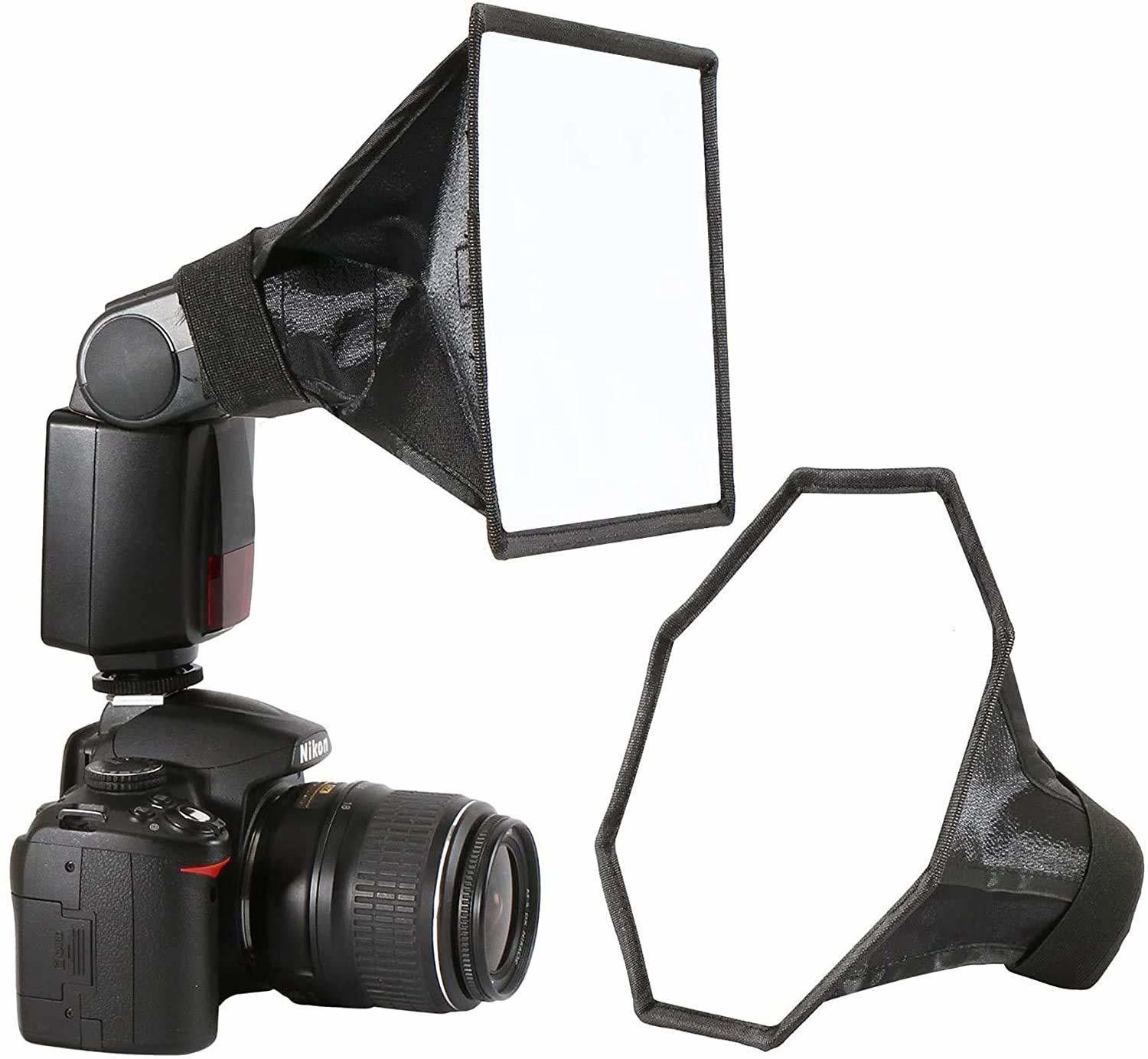 MILLETS Flash Diffuser Octagon Softbox Collapsible with Storage Pouch- 8"/20cm Universal Diffuser-picture-25