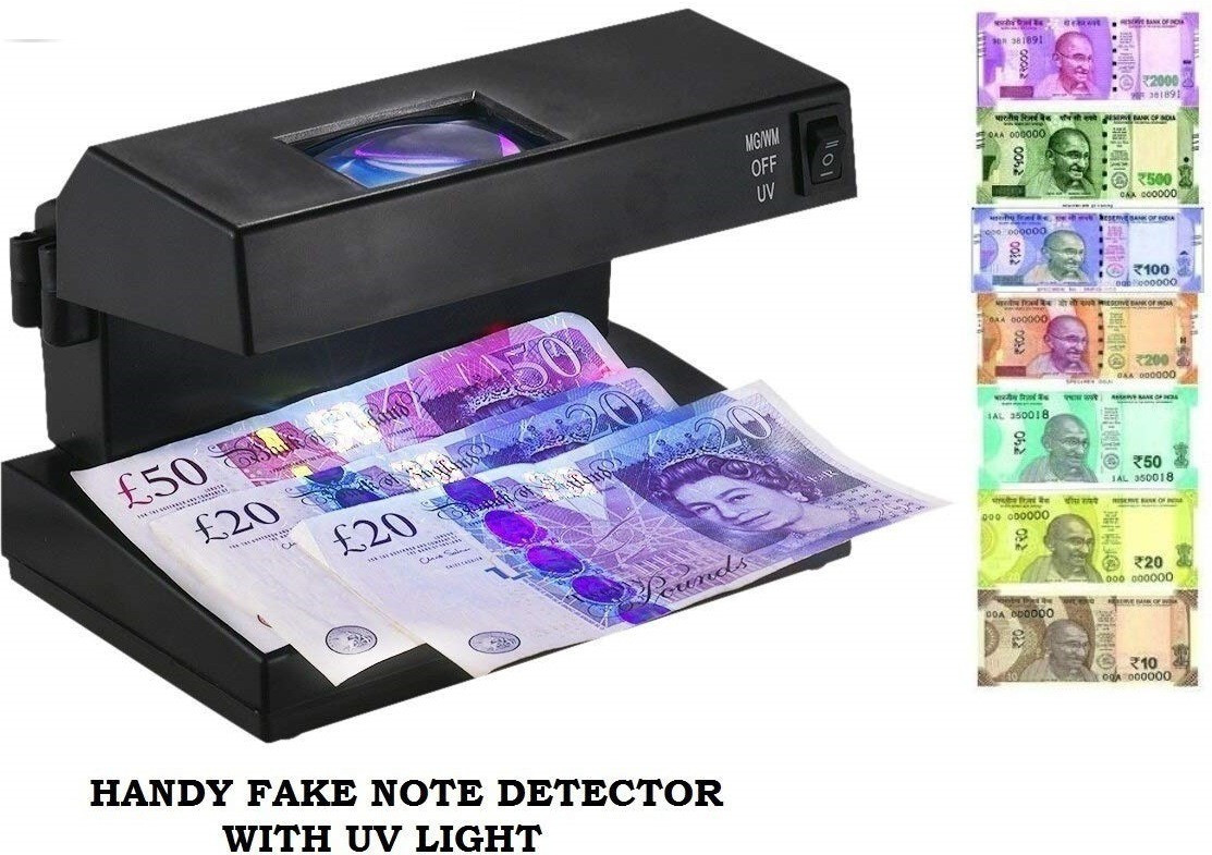 SWAGGERS MG, UV Fake Note Detector/ Currency Detector Handheld Counterfeit Currency Detector Handheld Counterfeit Currency Detector image 1