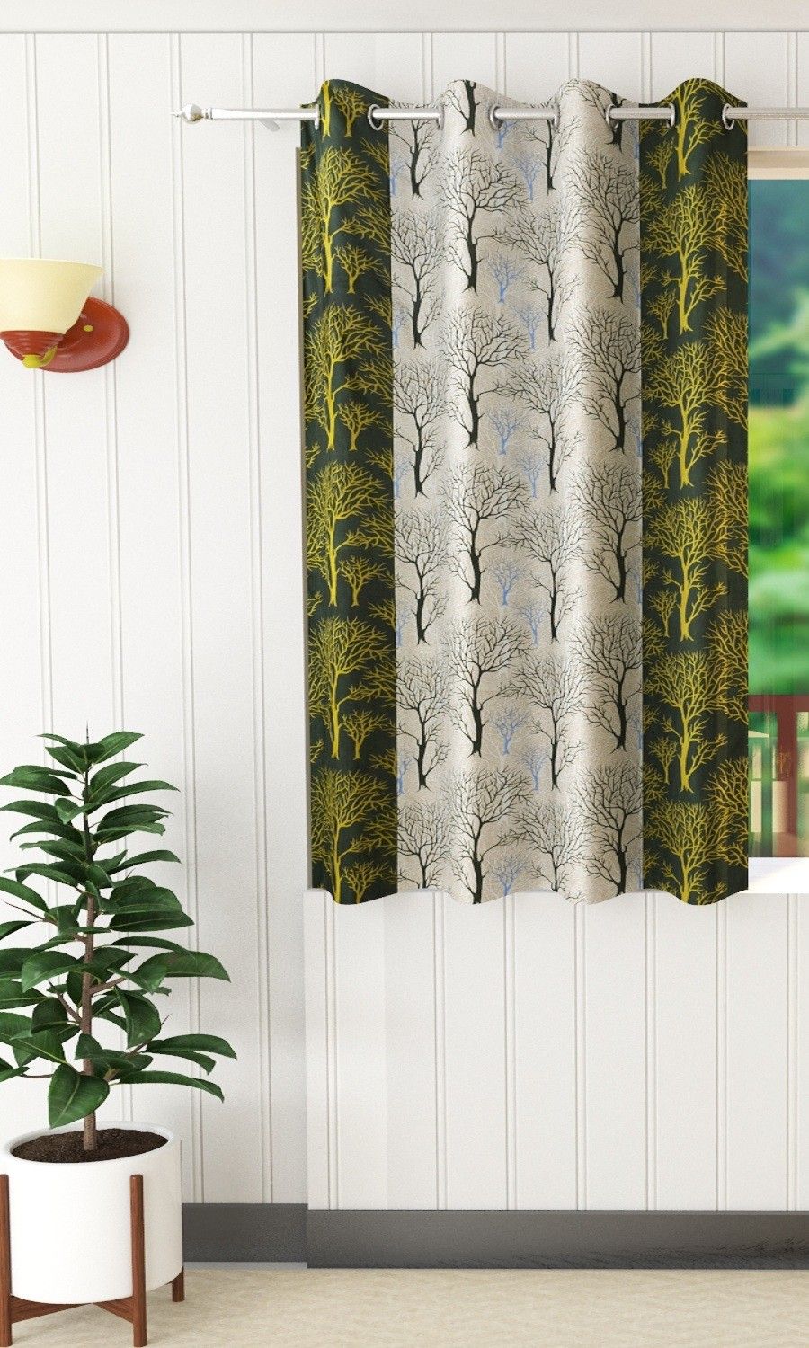 flipkart smartbuy 150 cm (5 ft) Polyester Semi Transparent Window Curtain Single Curtain-picture-38