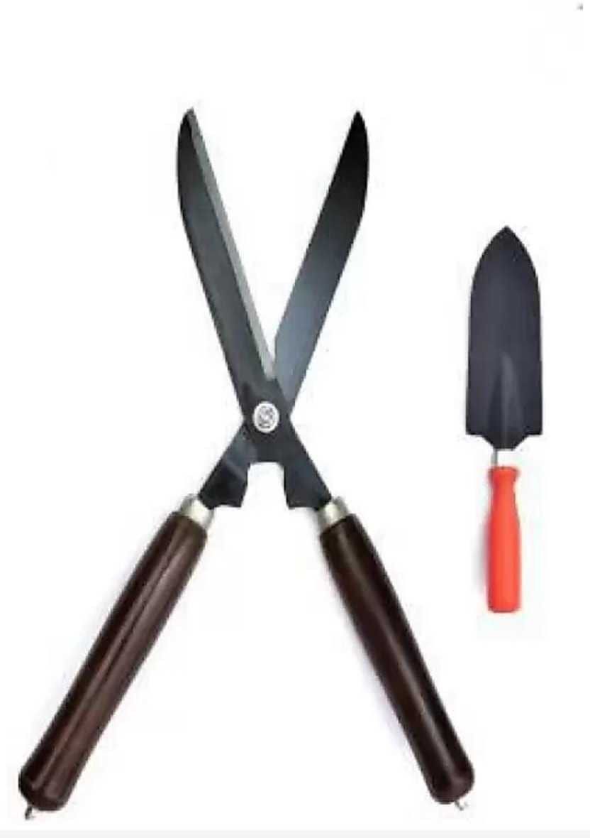 agt Scissor Rubber Grip Khurpi/Khurpa of Black Color & Multipurpose Scissor For Gardening & Outdoor Living Combo of 2 Garden Tool Kit-picture-6