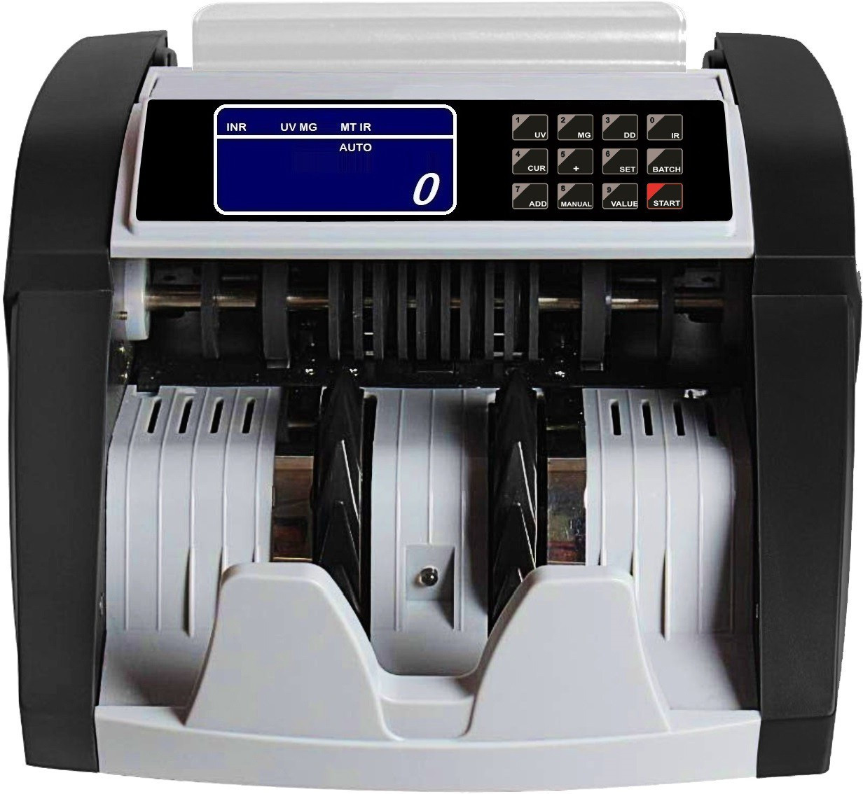 Drop2Kart Cash Counter - Automatic AccuCount, UV/MG/MT/IR FakeNote Detection, Bright TFT LCD Display with ADD/BATCH Modes, Bank Grade Note Counting Machine image 1
