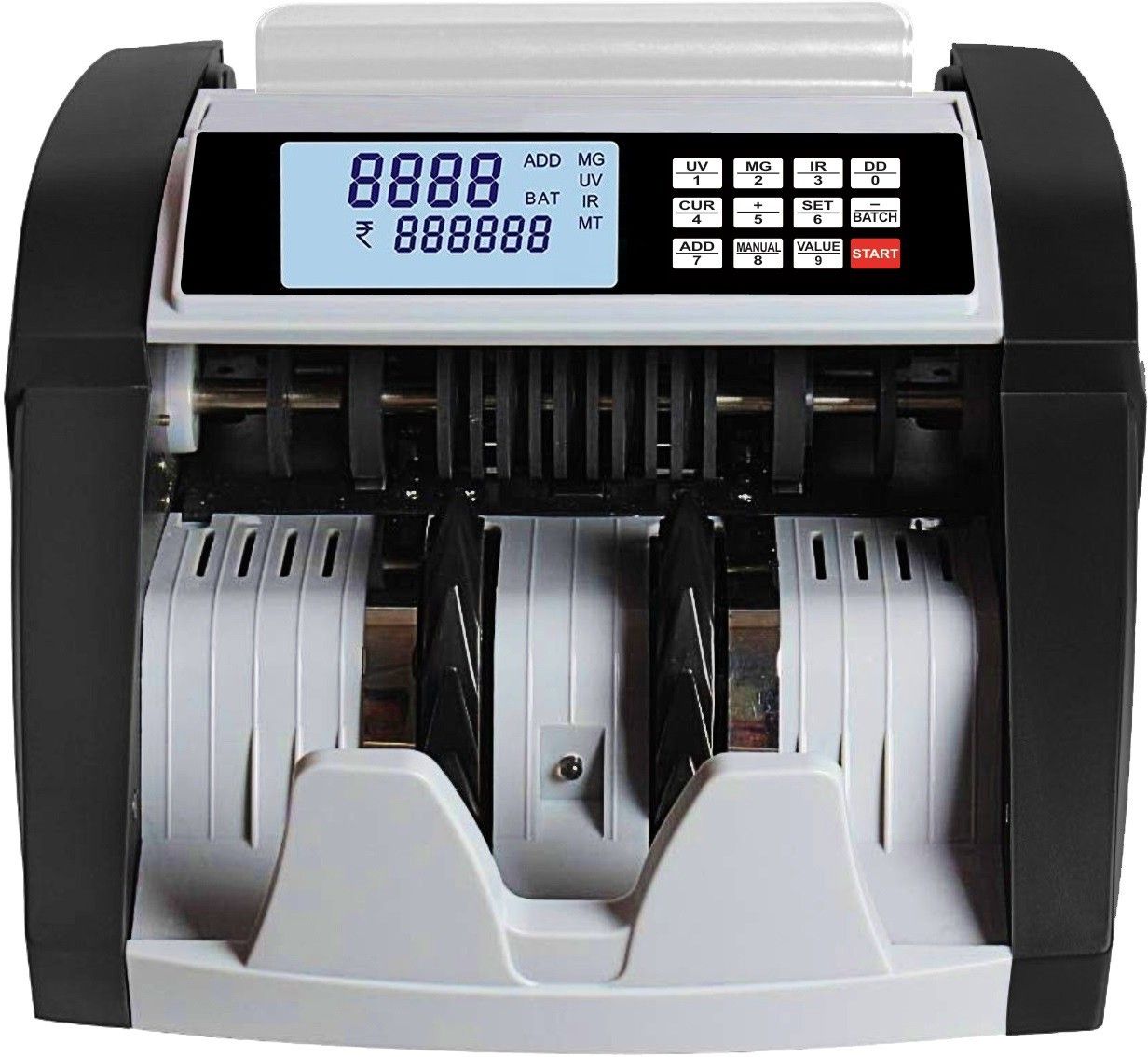 Drop2Kart Cash Counter - UV/MG/MT/IR CMOS Sensors, HeavyDuty Motor, ADD/BATCH Modes, After Sales Service Support, Dual Display - LCD+LED Note Counting Machine-picture-21