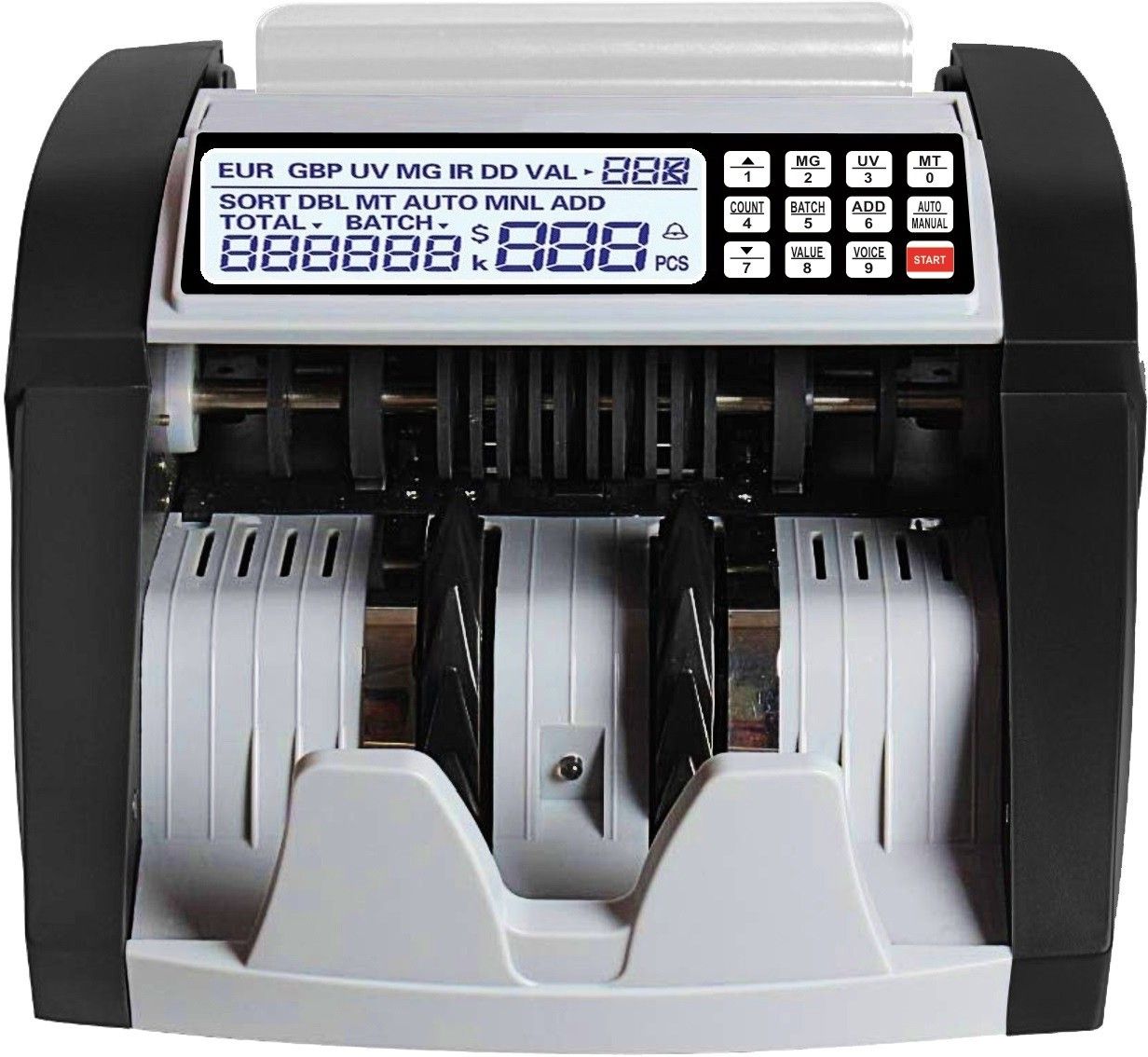 Drop2Kart Currency Counter - UV/MG/MT/IR Image Sensors, Dual Display - LCD+LED, FakeNote Alarm, After Sales Service Support, Bank Grade Note Counting Machine-image-11
