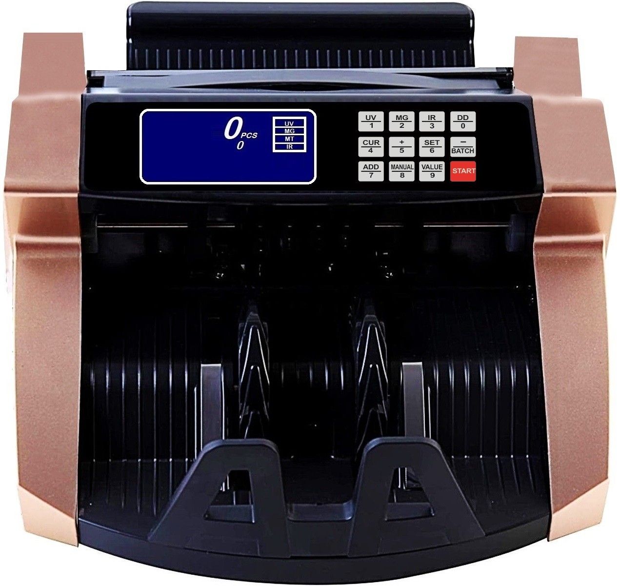 Drop2Kart Cash Counter - AccuCount All INR Currency, HeavyDuty Motor, UV/MG FakeBill Detection, ADD/BATCH Modes, LED External Display Note Counting Machine-image-38