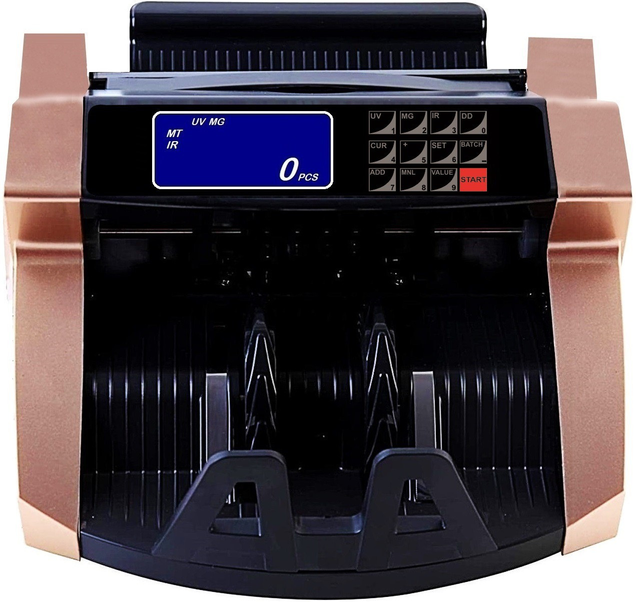 Drop2Kart Bill Counter - Automatic AccuCount, HeavyDuty Motor, Counts All INR Currency, UV/MG Image Sensors Note Counting Machine image 1