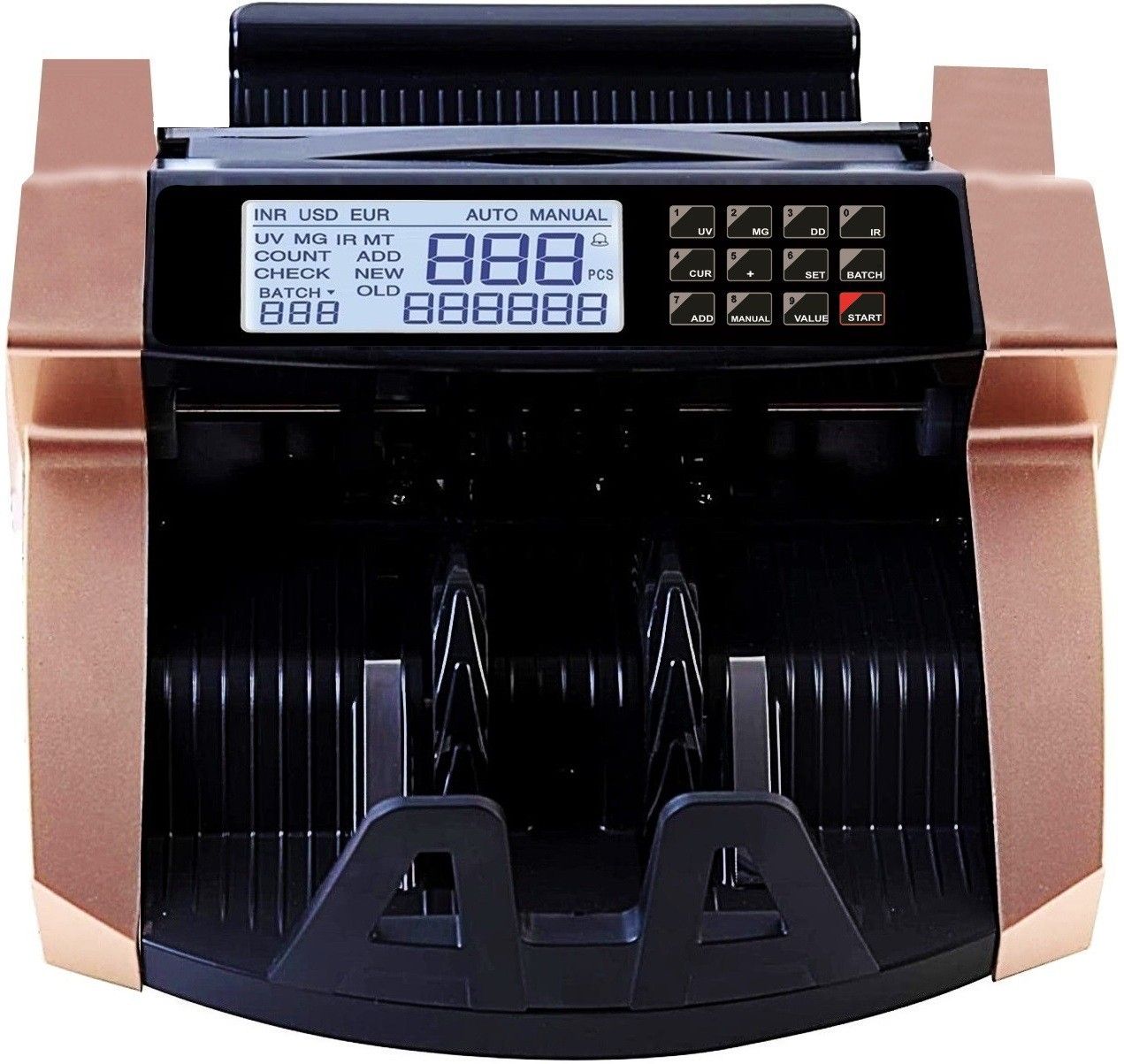 Drop2Kart Currency Counter - Automatic AccuCount, UV/MG FakeNote Detection, Bright RGB LCD Display with ADD/BATCH Modes, Bank Grade Note Counting Machine-picture-19