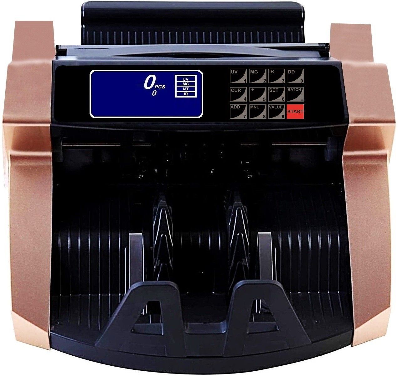 Drop2Kart Bill Counter - Bright RGB LCD Display, UV/MG Sensors, Multiple Operation Modes, FakeNote Alarm with LED External Display Note Counting Machine-image-3