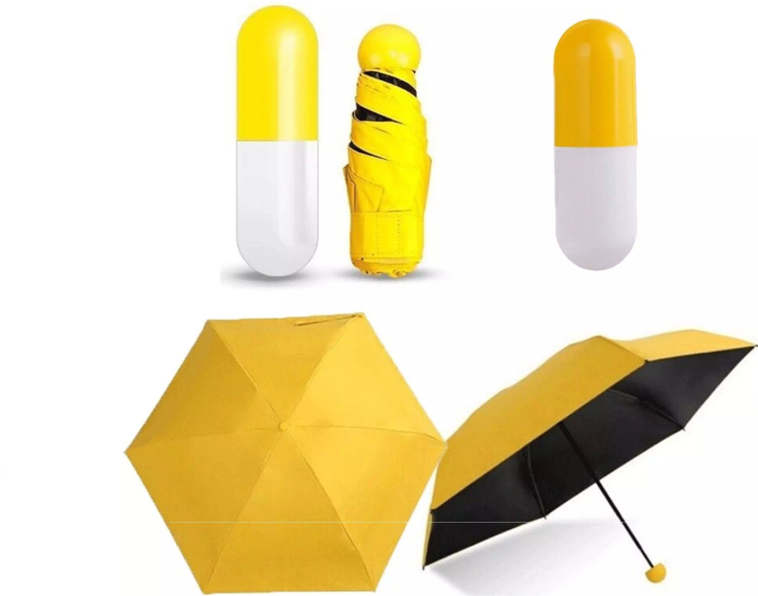 Capsule Shape Umbrella Mini Pocket Five Fold Rubber Convenient Portable Ultra Light Mini Sunscreen Ultra Light Umbrella Easy to Carry Umbrella Umbrella-image-27