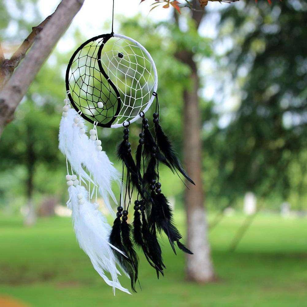 new lucky Dream Catcher, Wall Hangings, Crafts, Home Décor, Balcony, Garden Feather Dream Catcher-picture-10